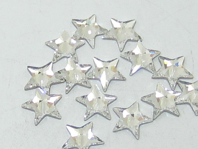 72 pcs. 5mm STARS CRYSTAL HOT FIX European Rhinestones